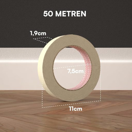 DNK TRADE 19mm x 50m Festő Papír Maszkoló Szalag 16 Tekercs Festéshez