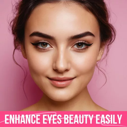Waterproof Eyeliner Pen Precíz Ecsettel, Vízálló Szemceruza Nőknek Fekete
