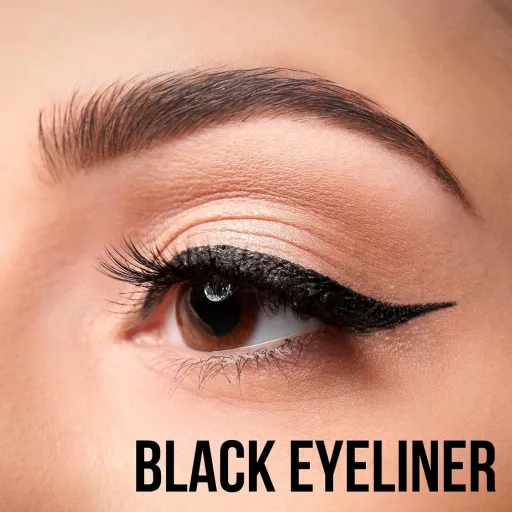 Waterproof Eyeliner Pen Precíz Ecsettel, Vízálló Szemceruza Nőknek Fekete
