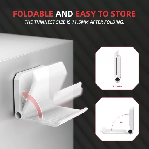 PlayVital FOLD nástenný držiak na ovládače PS5/PS4/Xbox Series X/S/Switch Pro a slúchadlá, biely, 2 kusy