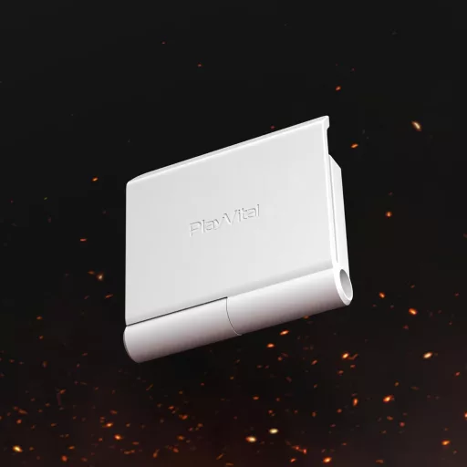 PlayVital FOLD nástenný držiak na ovládače PS5/PS4/Xbox Series X/S/Switch Pro a slúchadlá, biely, 2 kusy