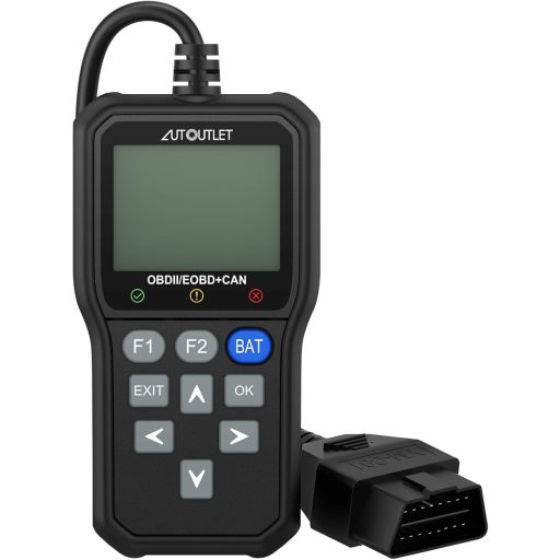 AUTOUTLET OBD2 Diagnosztikai Eszköz Színes Kijelzővel, QR Kód Olvasás és Akkuteszt Funkcióval