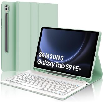   Jademall Samsung Galaxy Tab S9 FE+ 12.4" magnetska futrola s tipkovnicom, svijetlozelena