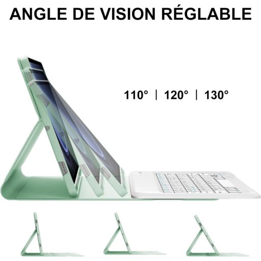 Jademall Samsung Galaxy Tab S9 FE+ 12.4" magnetska futrola s tipkovnicom, svijetlozelena