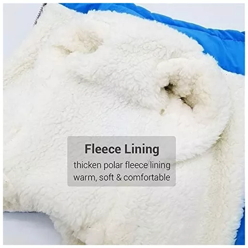 JULY'S SONG Pasji kaput s podstavom od flisa, prsluk za pse s reflektirajućim prugama za zimu i jesen