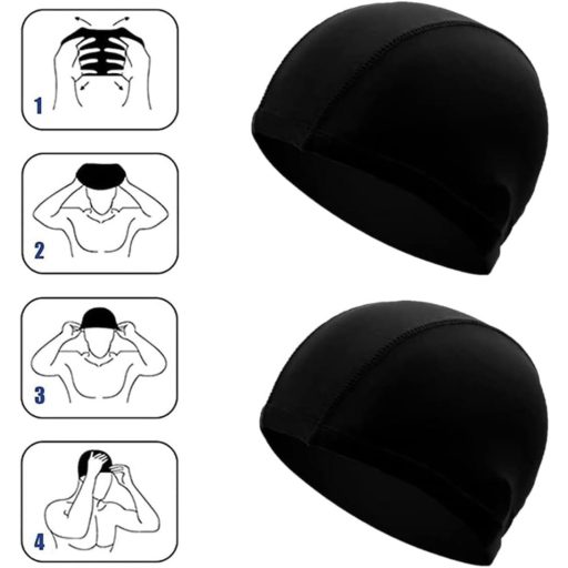 Cerioll Úszósapka Spandex Rugalmas Uniszex 2db Kényelmes Nylon