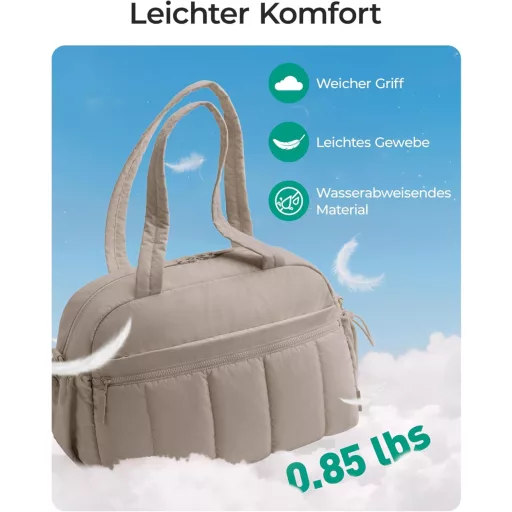 BAGSMART 24L Putna torba Sportska torba Vodootporna Ručna prtljaga Torba za trening Sauna Kamel