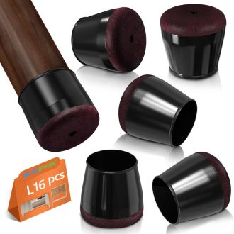   BAIPOK Szögletes Szilikon Széklábvédő 16 db, Parkettavédelem 29-37 mm