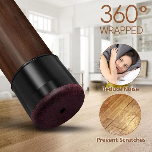 BAIPOK Szögletes Szilikon Széklábvédő 16 db, Parkettavédelem 29-37 mm