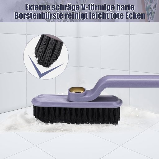 Kssvzz set od 4 četke za fuge s rotacijom od 360° - četka za čišćenje s jakim vlaknima za kupaonicu, kuhinju, WC i pločice