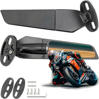   SERALI Motorkerékpár Visszapillantó Tükör 360° Forgatható Honda CBR Kawasaki Ninja