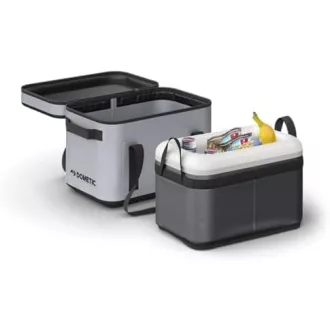   DOMETIC GO Soft hűtőtáska 20L - hordozható szigetelt tároló kemping felszerelésekhez szürke színben