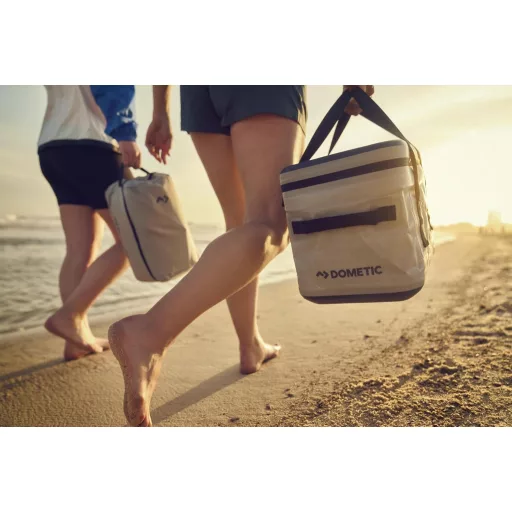 DOMETIC GO Soft hűtőtáska 20L - hordozható szigetelt tároló kemping felszerelésekhez szürke színben