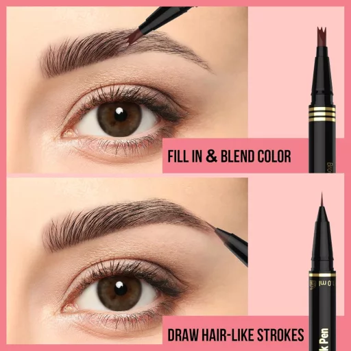 Microblading Szemöldök Ceruza 2in1 Fekete - Precíz Mikro Villás Applikátor