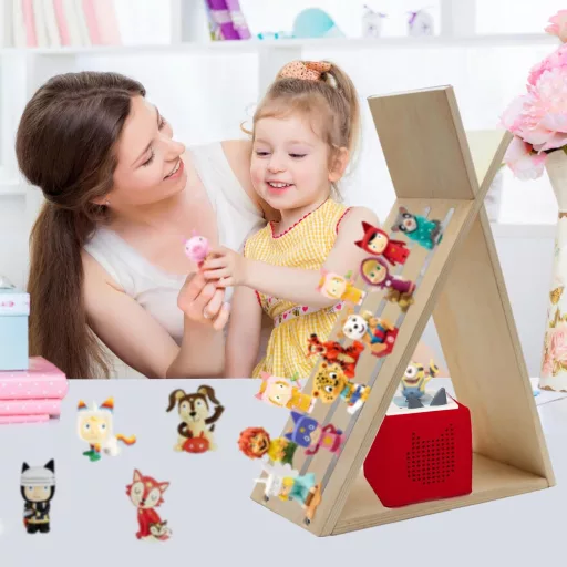 Agekub Tonie polc mágneses fa tárolópolc Toniebox figurákhoz