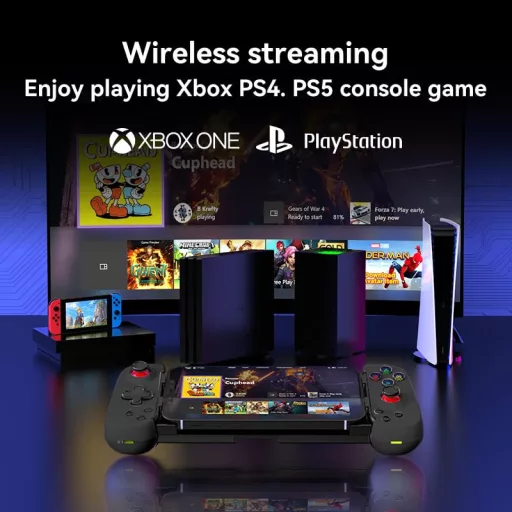 Megadream Wireless Bluetooth Gamepad iPhone Android iOS Switch PC PS játékhoz fehér