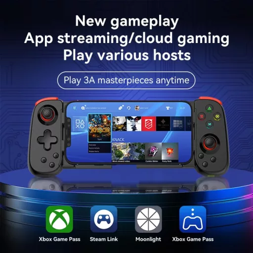 Megadream Wireless Bluetooth Gamepad iPhone Android iOS Switch PC PS játékhoz fehér