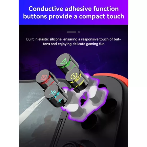 Megadream Wireless Bluetooth Gamepad iPhone Android iOS Switch PC PS játékhoz fehér