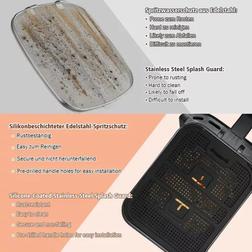 BYKITCHEN Ninja AF400EU AF451EU Foodi Max olajfröccsenés védő 2db szett