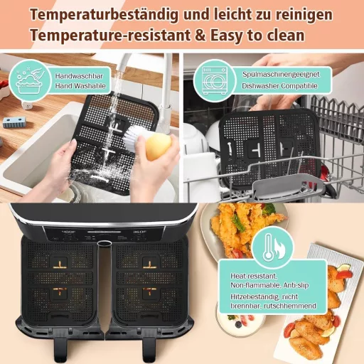 BYKITCHEN Ninja AF400EU AF451EU Foodi Max olajfröccsenés védő 2db szett