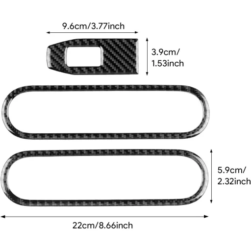 Kryt spínača sťahovania okien z uhlíkových vlákien pre KUNGKIC MINI Cooper J01 EV E SE 2024