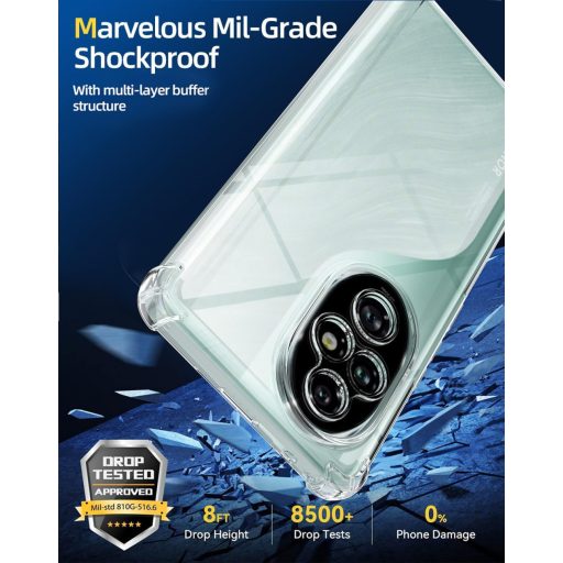 TTSWJBD Priehľadný kryt na telefón Honor 200 Pro 5G s popruhom na krk - Odnímateľná čierna šnúrka, s ochranou displeja, nárazuvzdorné silikónové puzdro na vonkajšie použitie