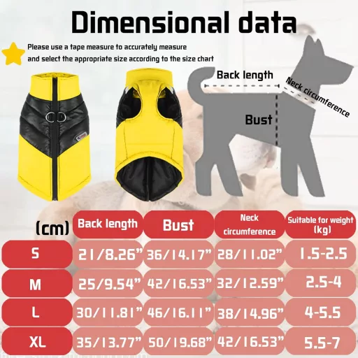 YOUYIKE Haină impermeabilă pentru câini cu benzi reflectorizante, XL, galbenă, pentru plimbări nocturne