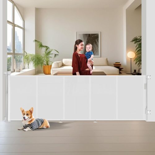 Wodondog Behúzható Biztonsági Kapu 0-300cm - Babáknak és Kutyáknak, Lépcsőkhöz, Folyosókhoz, Bel- és Kültéri Használatra