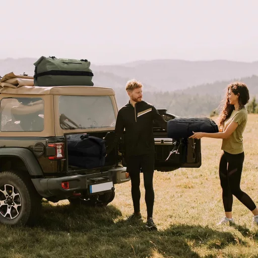 Haimont 60L vízálló hátizsák sárga roll-top horgászat kajak rafting