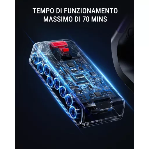 Kissof T17 Vezeték Nélküli Porszívó, 45000Pa Szívóerő, 550W Motor, 70 Perces Üzemidő, HEPA Szűrő, 1.6L Portartály, Arany