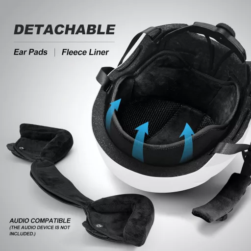 Odoland Sísisak Szemüveggel Szett , S-es méret, Fehér Lila, Férfi Női Snowboard