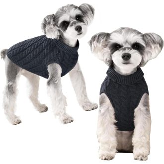   YOUYIKE Vodootporna jakna za pse - Topla zimska odjeća za male i srednje pse, siva, veličina M.