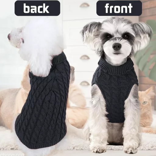 YOUYIKE Haină de câine impermeabilă de iarnă, călduroasă, haine pentru câini mici, medii, gri, XL