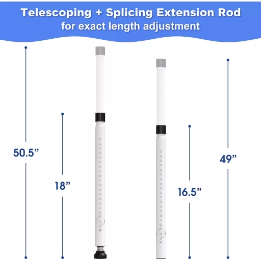 DAKEPOLE 120 cm Șină Fereastră Bară Siguranță Protecție Ușă Glisantă Alb
