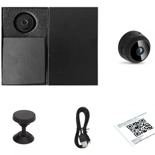 BootyBay Mini WiFi Biztonsági Kamera - Rejtett Megfigyelés Autóhoz, Lakáshoz és Irodához