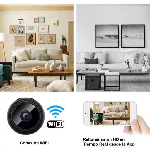 Mini Cameră de Securitate WiFi BootyBay - Supraveghere Ascunsă pentru Mașină, Casă și Birou