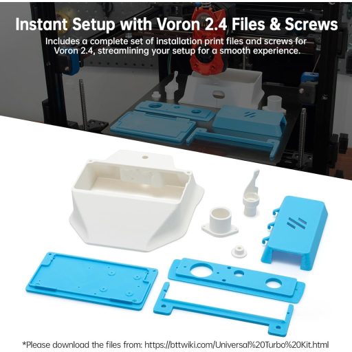 BIGTREETECH Univerzális Turbo Kit 24V Fém Centrifugális Légfúvó - WS7040 BLDC Ventilátor 6.5 kpa, Vezérlővel és Légszűrővel 3D Nyomtatókhoz,