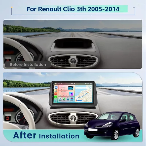 Inefala 9" Android Autórádió Renault Clio 3 2005-2014 GPS Carplay