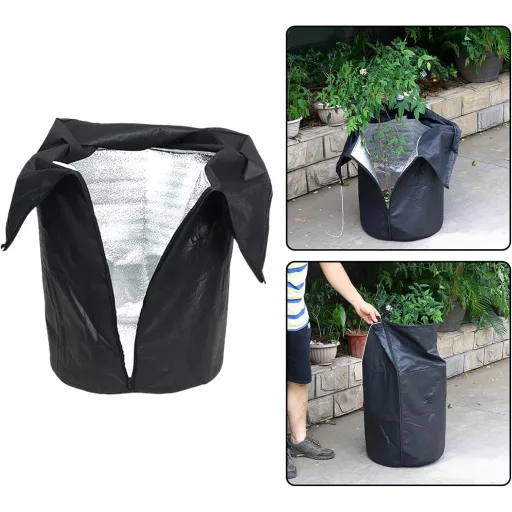 ALI2 45x50 cm Növénytakaró Téli Védelem Fekete Fleece Kültéri