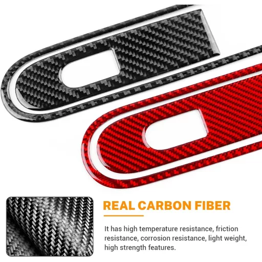 KUNGKIC MINI U25 Countryman nálepka z uhlíkových vlákien na kryt vnútorného spínača dverí