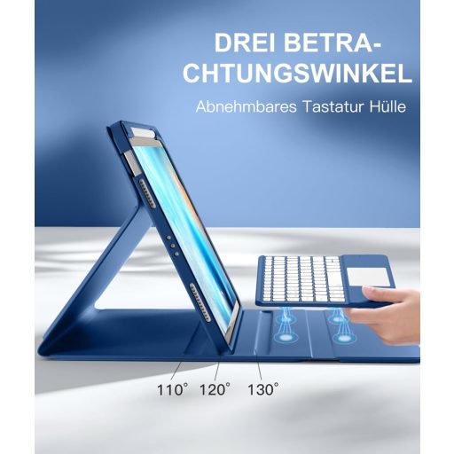 Vobafe iPad Air 11" i 10.9" Futrola s Tipkovnicom 7 Boja Pozadinsko Osvjetljenje Trackpad Držač za Olovku