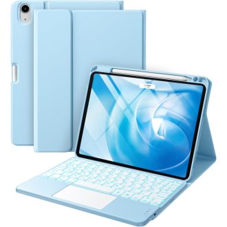   Vobafe iPad Air 11" i 10.9" Futrola s tipkovnicom, 7 boja pozadinskog osvjetljenja i trackpadom