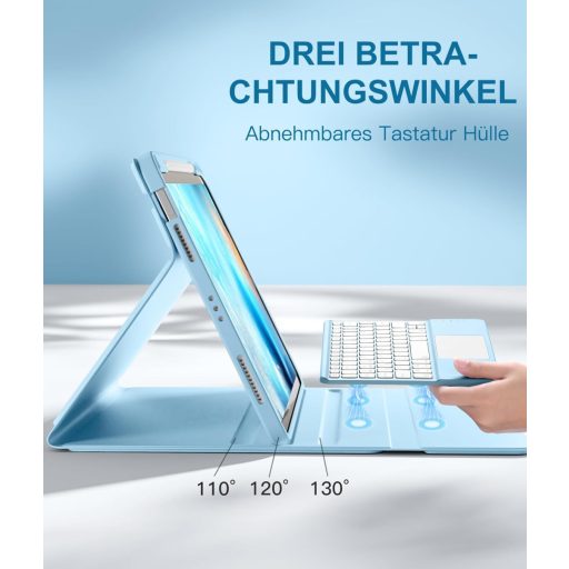 Vobafe iPad Air 11" i 10.9" Futrola s tipkovnicom, 7 boja pozadinskog osvjetljenja i trackpadom
