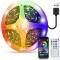 PSTAR 6m RGB LED szalag távirányítóval és app vezérléssel, zeneszinkron, dekorációs fényfüzér