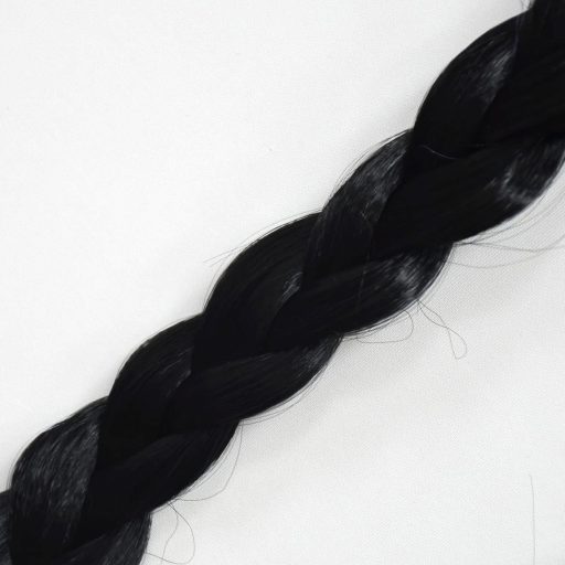 Sunshine smile čierna pletená parochňa Wednesday Addams pre dámy na cosplay kostým