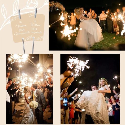 HEYOMI 120 db Foszforeszáló Esküvői Cimke Glitter Csillag Dekoráció Tortavágáshoz