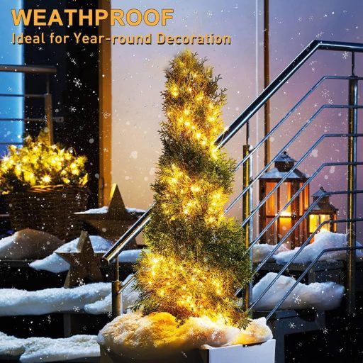 Dekofun 100 LED-es tündérfény 1m, 8 üzemmód, időzítő, vízálló kültéri dekoráció