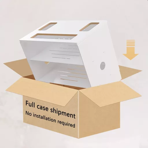 Catekro WiFi router polica biela - skladací úložný box, elegantná dekorácia do izby