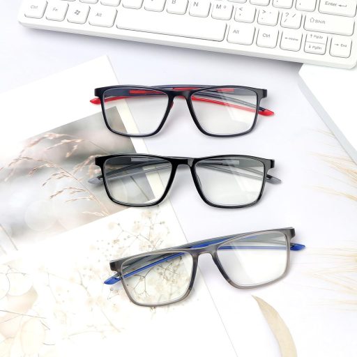 MMOWW 3 db Olvasószemüveg Férfi Női TR90 Kék Fény Szűrő +1.5 Könnyű