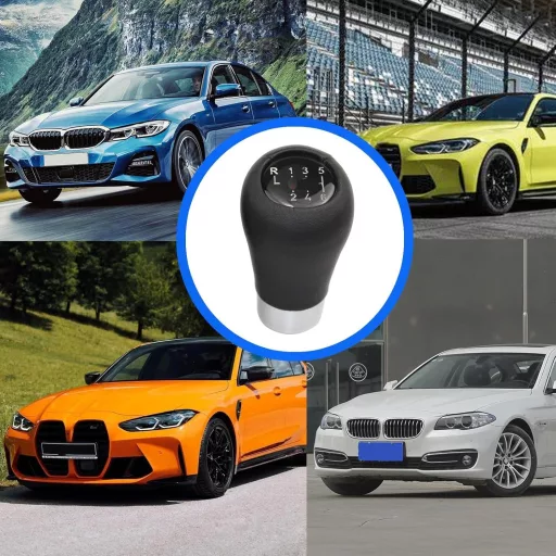 Radiaca páka Amazleer 6-stupňová – čierna, univerzálna pre BMW (séria 1, 3, 5, 6, X1, X3, X5, E60–E84)
